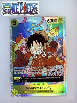 One Piece Card Game🏴‍☠COLOR: YELLOW OP07-109 MONKEY.D.LUFFY SR FOIL NM TCG ENG - Image 1