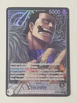 One Piece OP14-079 Crocodile Alt Art Leader – The Azure Sea’s Seven English NM - Image 1