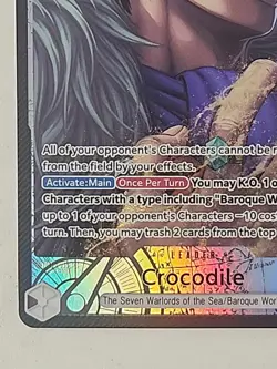 One Piece OP14-079 Crocodile Alt Art Leader – The Azure Sea’s Seven English NM - Image 3