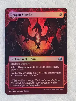 MTG Dragon Mantle FOIL - Wilds of Eldraine (WOE) #41 Magic Card U NM - Image 2