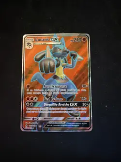 Pokemon TCG Lucario GX Full Art Holo Card 122/131 Sm-Forbidden Light NM Mint - Image 1