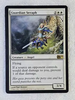 MTG Guardian Seraph #13 Magic 2010 (M10) Magic the Gathering Card Rare NM - Image 2