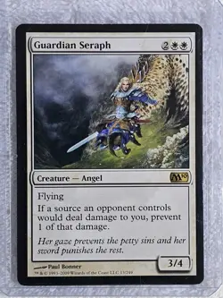 MTG Guardian Seraph #13 Magic 2010 (M10) Magic the Gathering Card Rare NM - Image 4