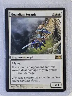 MTG Guardian Seraph #13 Magic 2010 (M10) Magic the Gathering Card Rare NM - Image 5