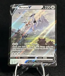 Arceus V SWSH204 Alternate Art Promo Brilliant Stars Style Pokemon Card NM - Image 1