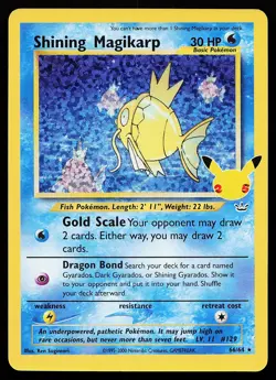 Shining Magikarp 66/64 Holo Celebrations Classic Collection Pokemon Card - Image 1
