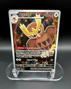 Pokemon Noctowl 100 HP Stage 1 Promo Holo SV Scarlet & Violet Card ETB promo - Image 1