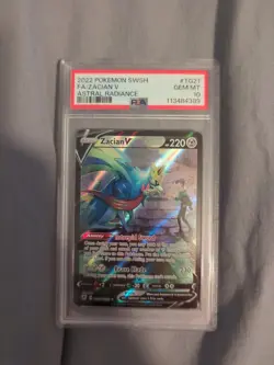 Zacian V TG21/TG30 Pokemon Card PSA 10 Astral Radiance 2022 GEM MINT 10! - Image 1