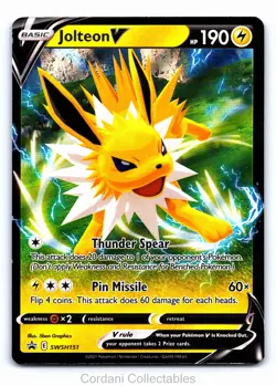 Jolteon V SWSH151 - SWSH Black Star Promo - Pokemon Card - Near Mint - Image 1