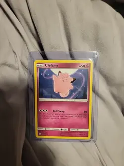 Clefairy 144/236 Non Holo Discontinued Pink Fairy Type Pokemon Card! - Image 1