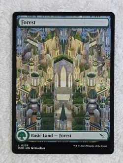 MTG Forest #276 Full Art Murders at Karlov Manor Magic Card Land NM - Image 1