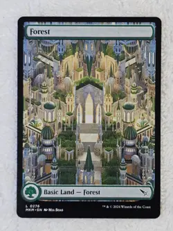 MTG Forest #276 Full Art Murders at Karlov Manor Magic Card Land NM - Image 2