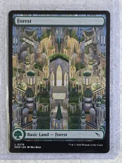 MTG Forest #276 Full Art Murders at Karlov Manor Magic Card Land NM - Image 4