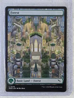 MTG Forest #276 Full Art Murders at Karlov Manor Magic Card Land NM - Image 5
