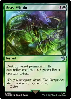 Beast Within Surge Foil Doctor Who Commander NM MTG - Image 1