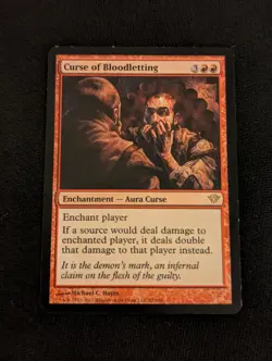 Curse of Bloodletting - Dark Ascension - Rare - Excellent/LP (see pics) MTG - Image 1