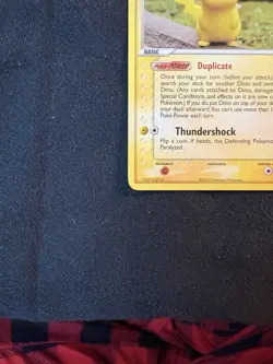 Pokemon Ditto 63/113 EX Delta Species Common Basic Lightning 60HP 2005 Card - Image 2