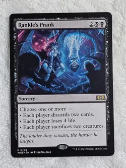 MTG Rankle's Prank Wilds of Eldraine #102 Magic Gathering Card Rare NM - Image 1