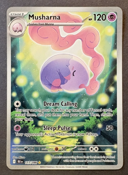 Musharna 117/086 Illustration Rare Holo Black Bolt Pokemon Trading Card - Image 1