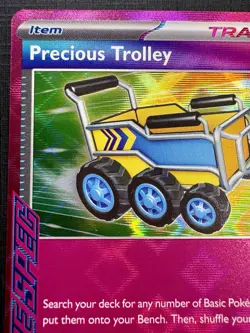 Precious Trolley 185/191 Sv08: Surging Sparks ACE SPEC HOLO - Pink Star Pokemon - Image 5