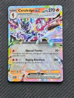 Pokemon TCG Ceruledge ex 36/191 Surging Sparks Double Rare NM - Image 1