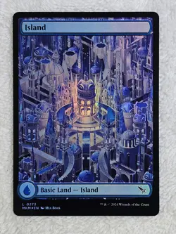 MTG Island #273 FOIL Full Art Murders at Karlov Manor Magic Card Land NM - Image 1