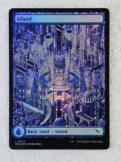 MTG Island #273 FOIL Full Art Murders at Karlov Manor Magic Card Land NM - Image 2