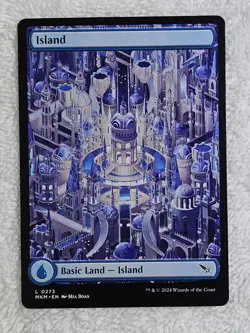 MTG Island #273 Full Art Murders at Karlov Manor Magic Card Land NM - Image 1