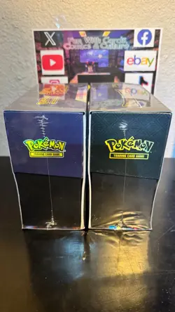 Pokemon Mega Evolutions ETB Lucario & Surging Sparks ETB Pikachu Sealed - Image 3
