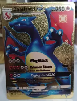 Charizard GX Premium Gold Foil Fan Art Textured Collector Pokemon SV49 SV94 - Image 1