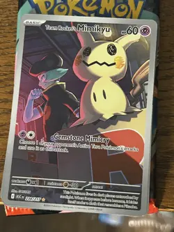 Pokemon TCG Team Rocket's Mimikyu Illustration Rare 238/217 Ascended Heroes NM - Image 1