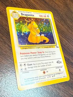 DRAGONITE 4/62 HOLOFOIL RARE FOSSIL (FO) 1999 POKEMON NM - Image 3
