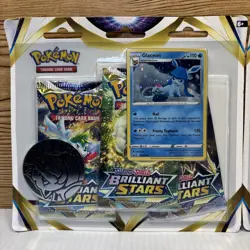 Pokemon Brilliant Stars - 3-Pack Blister Set Leafeon & Glaceon Promo NEW/SEALED! - Image 2