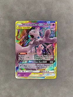 Pokemon TCG Mewtwo & Mew GX 71/236 Tag Team Holo SM Unified Minds - NM - Image 1