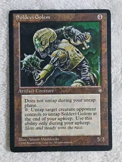 MTG Soldevi Golem - Ice Age (ICE) Magic the Gathering Card Rare MP - Image 1