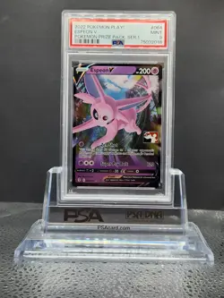 Pokemon: Espeon V PLAY! Prize Series 1 Ultra Rare Promo #064 2022 - PSA 9 LOW🍿 - Image 4