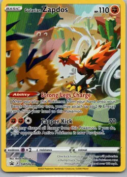 Galarian Zapdos SWSH283 Holo Promo Sword & Shield Promo Pokemon Holo Near Mint - Image 1