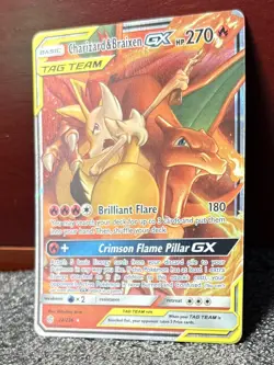 Pokemon Cosmic Eclipse {{{ Charizard & Braixen GX }}} 22/236~Ultra Rare ~L@@K - Image 2