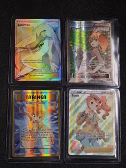 Pokemon TCG Full Art Trainer Lot (4) *PLEASE SEE PHOTOS* (Off Center Brigette) - Image 1