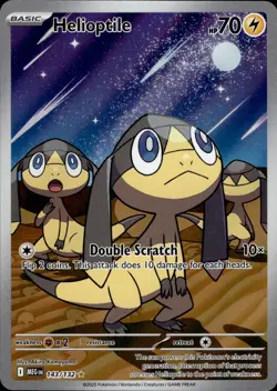 Helioptile 143/132 Illustration Rare Mega Evolution Pokemon - Image 1