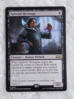 MTG Spiteful Hexmage - Wilds of Eldraine #108 Magic Gathering Card Rare NM - Image 1