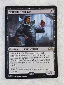 MTG Spiteful Hexmage - Wilds of Eldraine #108 Magic Gathering Card Rare NM - Image 2
