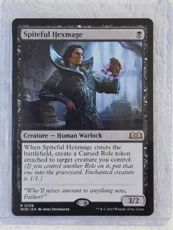 MTG Spiteful Hexmage - Wilds of Eldraine #108 Magic Gathering Card Rare NM - Image 5