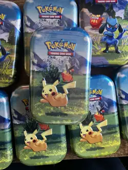 LOT OF 2! Pokemon TCG Ascended Heroes Mini Tin Pikachu and Tepig New Sealed - Image 1