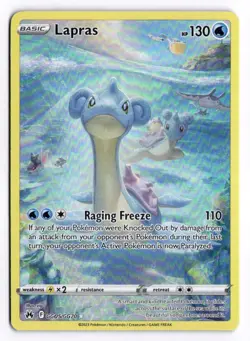 Pokemon Crown Zenith Galarian Gallery Lapras GG05/GG70 Holo Trainer Gallery Rare - Image 1