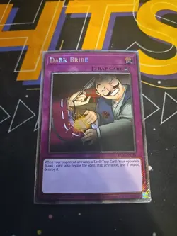 Yugioh! Dark Bribe - RA03-EN187 - Quarter Century Secret Rare - 1st Edition NM - Image 1