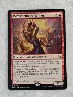 MTG Pyrotechnic Performer #140 Murders at Karlov Manor Magic Card Rare NM - Image 2