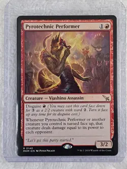 MTG Pyrotechnic Performer #140 Murders at Karlov Manor Magic Card Rare NM - Image 4