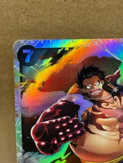 One Piece TCG Monkey D Luffy OP04-090 SR Super Rare Holo - Image 2