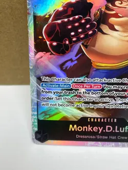 One Piece TCG Monkey D Luffy OP04-090 SR Super Rare Holo - Image 5